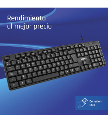 iggual Teclado USB estándar CK-STANDARD-105T negro