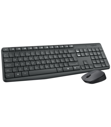 Logitech MK235 Teclado+Ratón Inalámbrico Gris