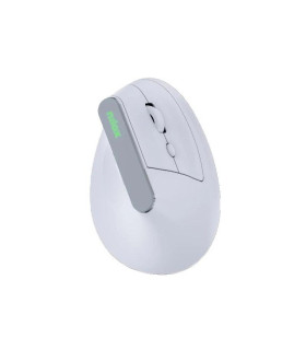 Nilox Ratón Wir Vertical Rec. Silen 1600DPI Blanco