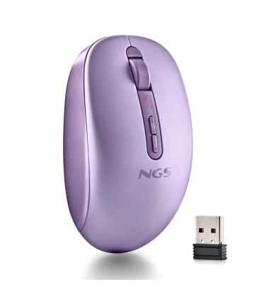 NGS Ratón Inalámbric 2.4GHZ Dual BT FOGDUAL PURPLE
