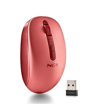 NGS Ratón Inalámbrico 2.4GHZ Dual BT FOGDUAL RED