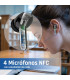 iggual Auriculares inalámbricos TWS Bluetooth negr