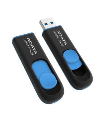 ADATA Lapiz Usb UV128 64GB USB 3.2 Negro/Azul
