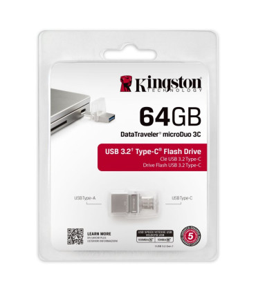 Kingston DataTraveler MicroDuo 3C 64GB USB3.2