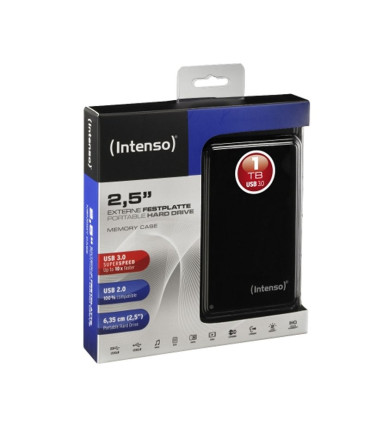 Intenso HDD Externo 6021560 1TB 2.5" USB 3.0 Negro