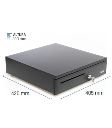 iggual Cajón Portamonedas IRON-30 42cm 5+5 negro