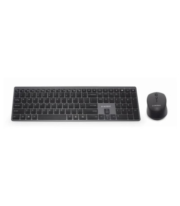 Gembird Kit Teclado+Ratón Inalámbr. Pro Slim Negro