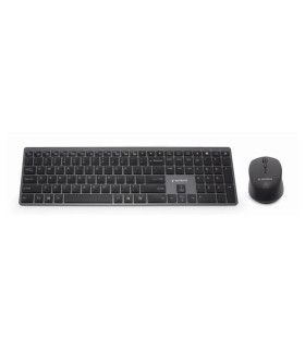 Gembird Kit Teclado+Ratón Inalámbr. Pro Slim Negro