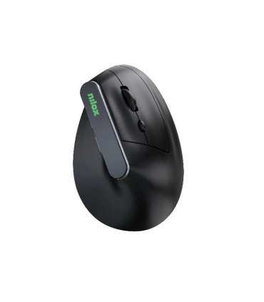 Nilox Ratón Wir Vertical Rec. Silen 1600 DPI Negro