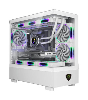 Keep Out Caja M-atx XC-301W 3FANS Usb 3.0 White
