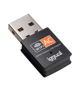 iggual Adaptador USB Wifi 600 Mbps dual 2.4G/5G