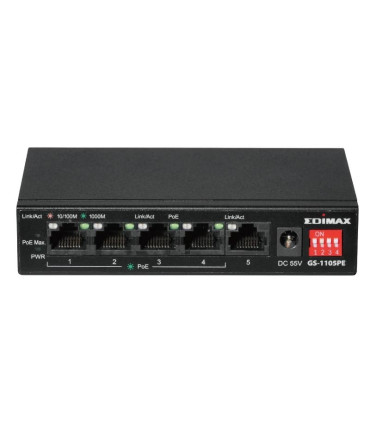 Edimax GS-1105PE Swithc 5xGbE (4PoE+) LR