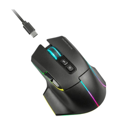 MARS GAMING Ratón Inalam. TRI-MODO 12000DPI Black