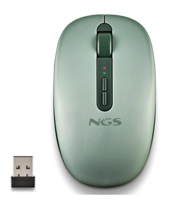 NGS Ratón Inalámbrico 2.4GHZ Dual BT FOGDUAL GREEN