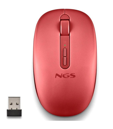 NGS Ratón Inalámbrico 2.4GHZ Dual BT FOGDUAL RED