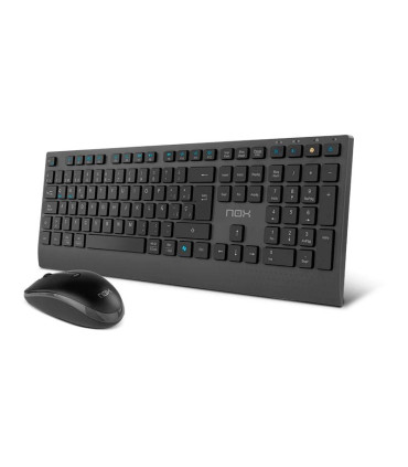 NOX LITE DUO Teclado+Ratón Inalámbrico Negro