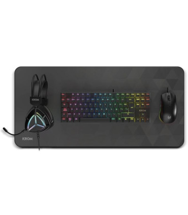KROM KLASS PCombo Gaming 4 en 1 RGB Negro