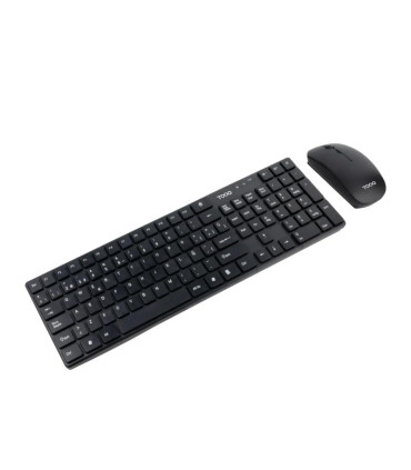 Tooq Teclado+Ratón TQKMW-3102 Slim inalámbr Negro
