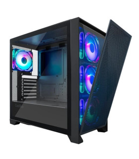 Coolbox Caja Gaming ATX GE-2000 DualView Sin Fuent