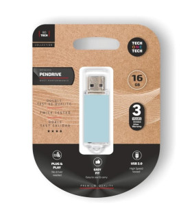 TECH ONE TECH Basic Pendrive 16Gb USB 2.0 Blue