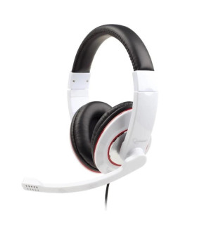 Gembird Auriculares control de volumen blanco