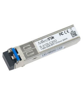 MikroTik S-31DLC20D Modulo SFP Mono Modo 20Km