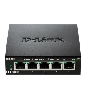 D-Link DES-105 Switch 5x10/100Mbps Metal