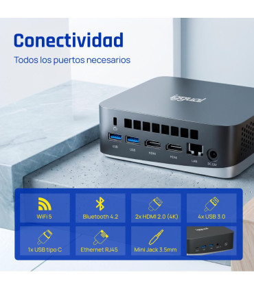 iggual Mini PC Teseracto i5 1235U 8+256 2HDMI W11P