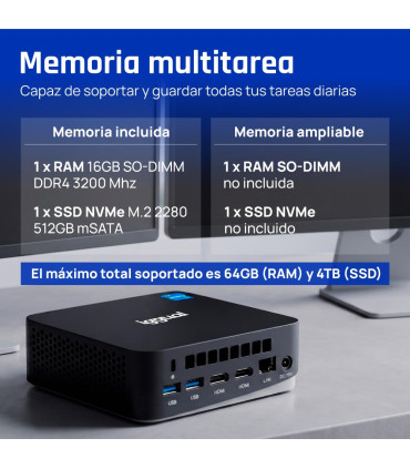iggual MiniPC Teseracto i5 1235U 16+512 2HDMI W11P