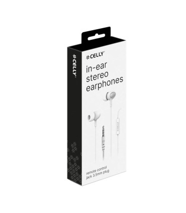 Celly Auriculares con micrófono Jack 3.5 ST Blanco