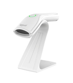 iggual Lector código barras 2D USB botón blanco