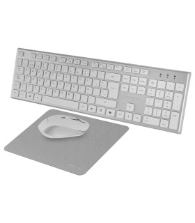 Tacens 3EN1 Teclado+Ratón+Alfom Inalámbrico Blanco