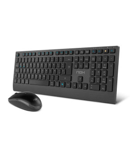 NOX LITE DUO Teclado+Ratón Inalámbrico Negro