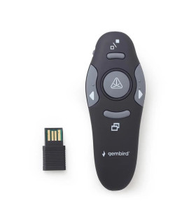 GEMBIRD Presentador inalámbrico láser adapt USB