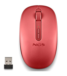 NGS Ratón Inalámbrico 2.4GHZ Dual BT FOGDUAL RED