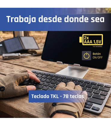 iggual Teclado Bluetooth Slim TKL-BT negro 2 canal