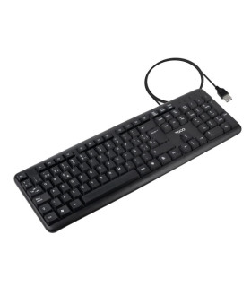 Tooq Teclado USB estándar 104 teclas Negro