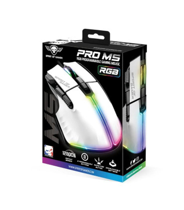 Spirit of Gamer Raton Souris Pro M5 Blanco