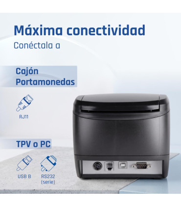 iggual Impresora térmica tickets TP7001 USB+RS232
