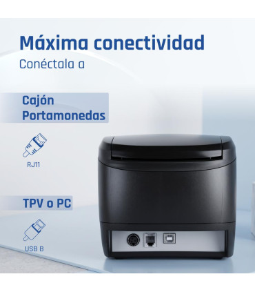 iggual Impresora térmica tickets TP EASY 80 USB+RJ