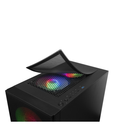 Mars Gaming Caja MCZ PREMIUM M-ATX 2X FRGB Negra