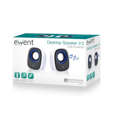 EWENT Altavoces escritorio 2.0 usb