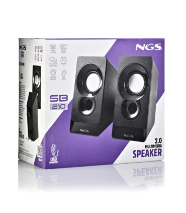 NGS Altavoz PC SB210 2.0 12W USB