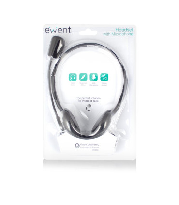 EWENT EW3563 Auriculares+ Micrófono Stéreo
