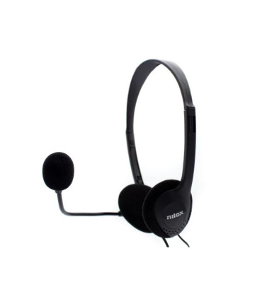 Nilox Auriculares NXCM0000004 Doble Jack Negro