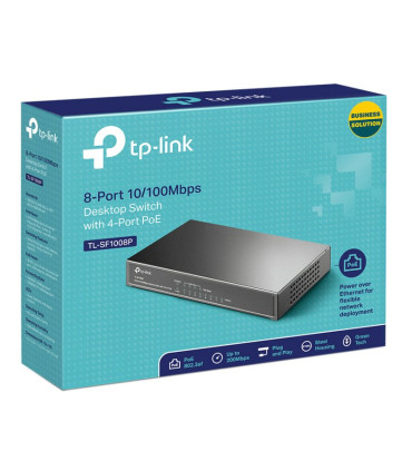TP-LINK TL-SF1008P Switch 8x10/100Mbps 4xPoE Metal