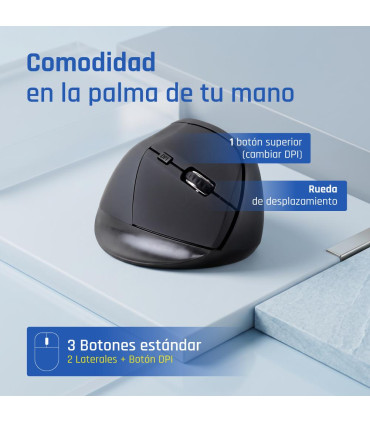 iggual Ratón ergonómico vertical USB ERGO-V