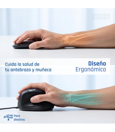 iggual Ratón ergonómico vertical USB ERGO-V