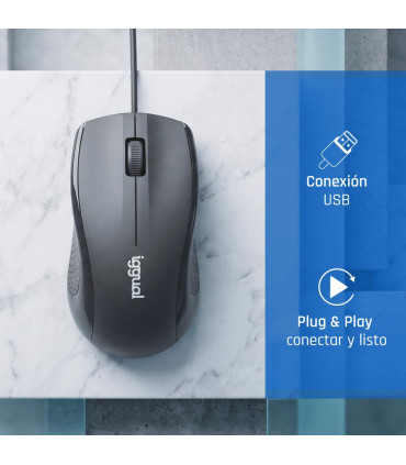 iggual Kit teclado y ratón COM-CK-STANDARD negro