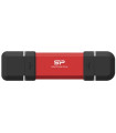 SP Memoria USB DS72 250GB USB A+C 3.2 Gen2 Rojo